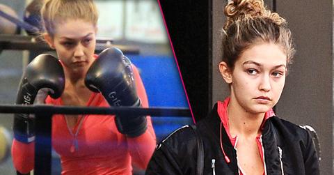 Gigi hadid no makeup boxing workout