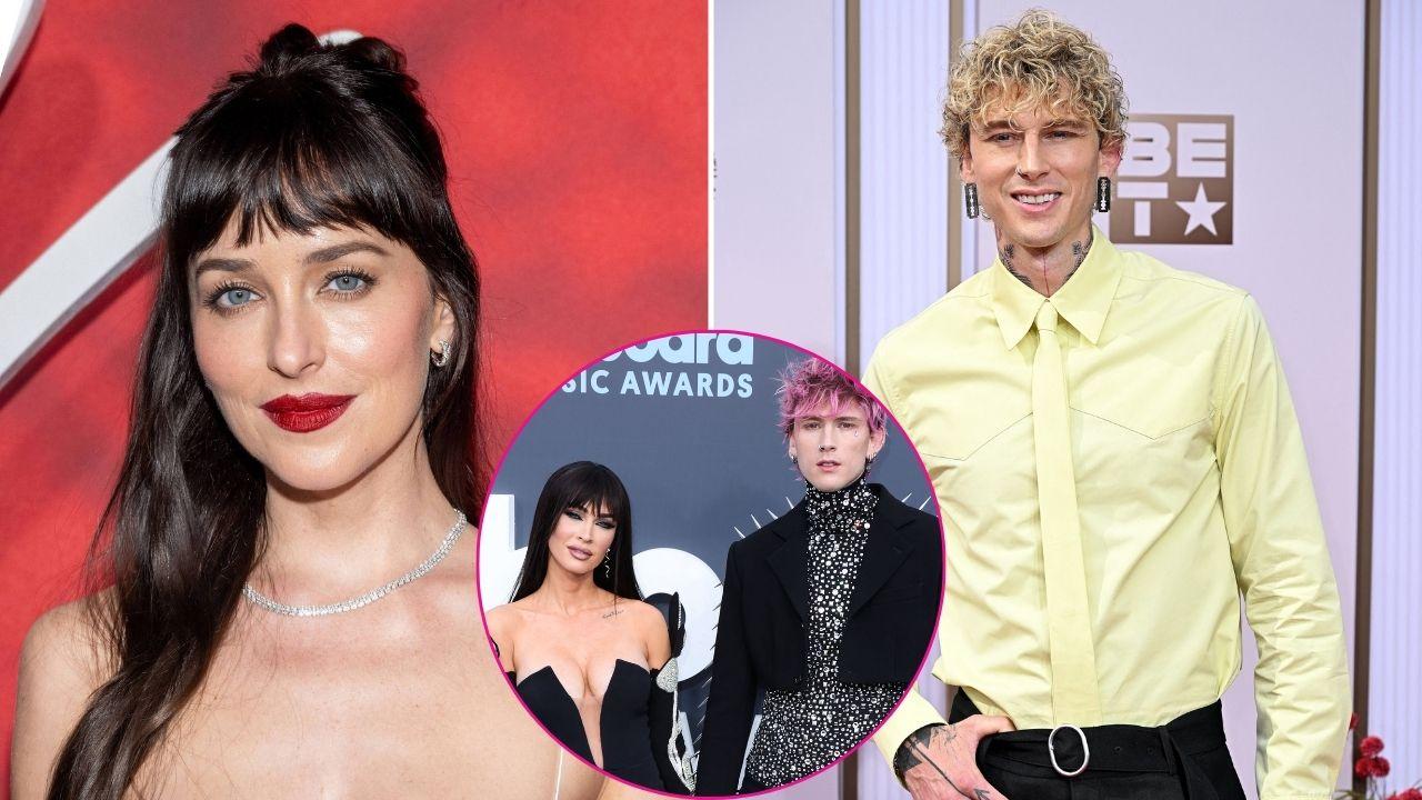 pic of Dakota Johnson, Machine Gun Kelly & Megan Fox.