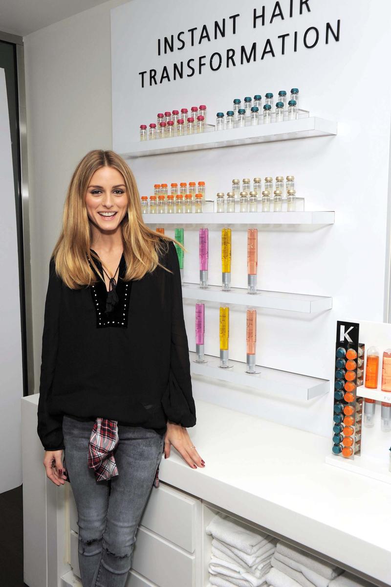 Olivia Palermo At the NEW Kerastase Fusio Dose Hair Lab at the Butterfly Studio Salon