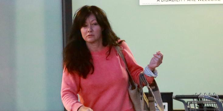 EXCLUSIVE: Shannen Doherty keeps a GYM ready look as she is spotted shopping in Malibu.