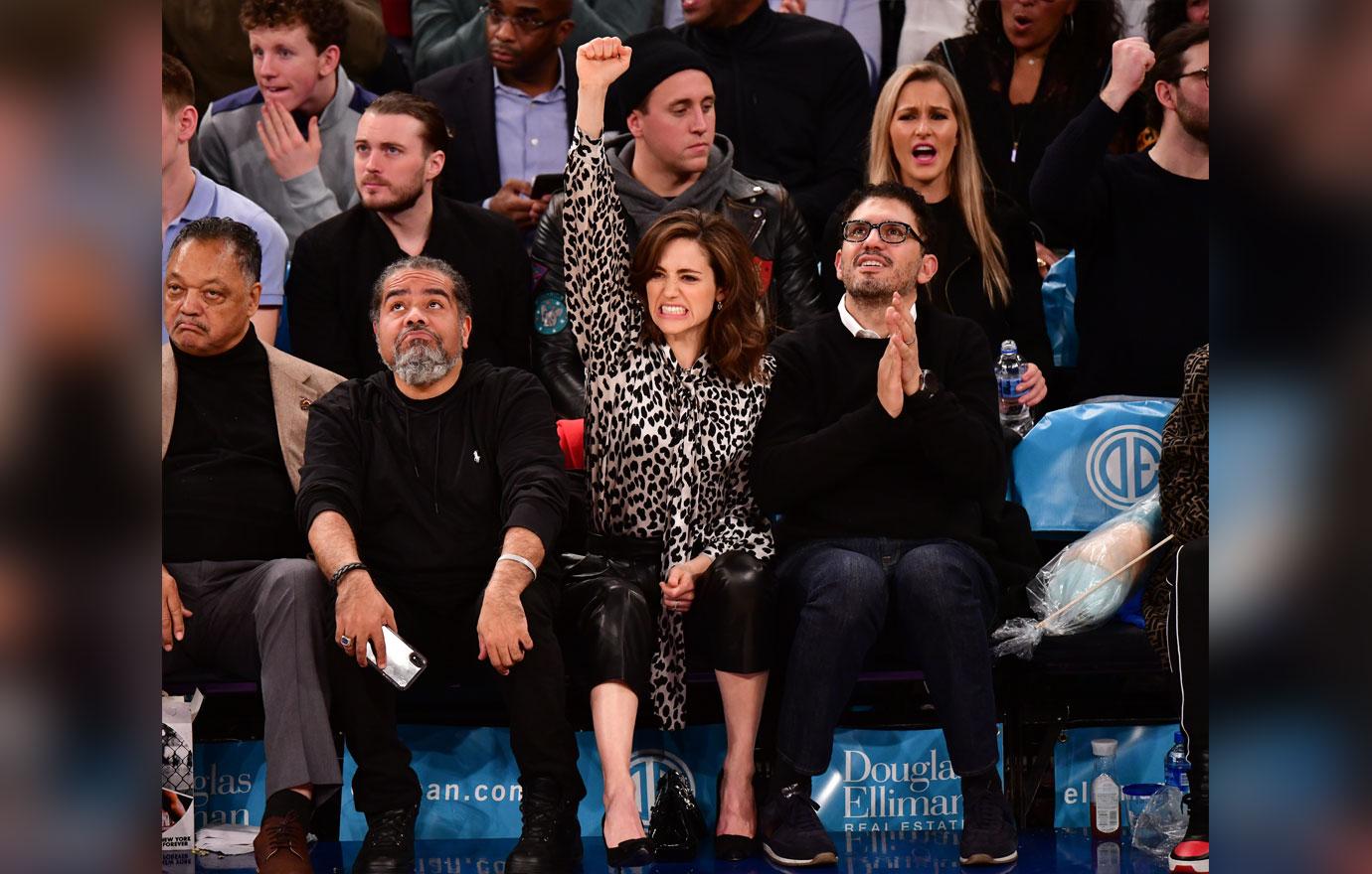 Celebrities Attend Toronto Raptors v New York Knicks