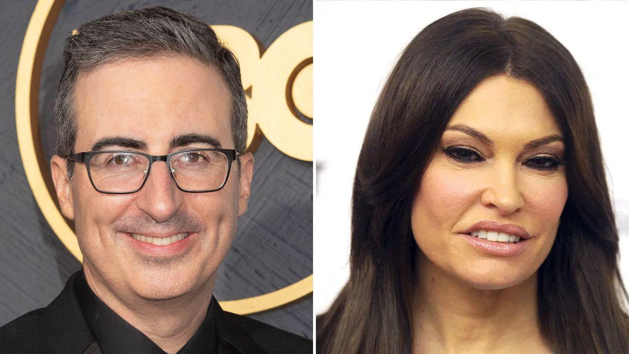 Photo of John Oliver labeled the controversy surrounding Kimberly Guilfoyle 'pretty tacky.'