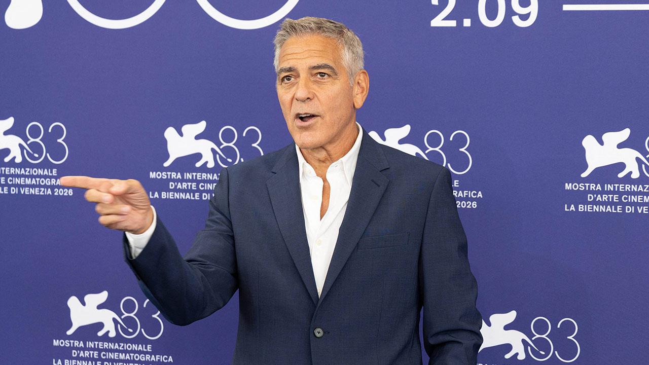 Photo of George Clooney said he and his wife were going to find a 'fun place to have dinner.'
