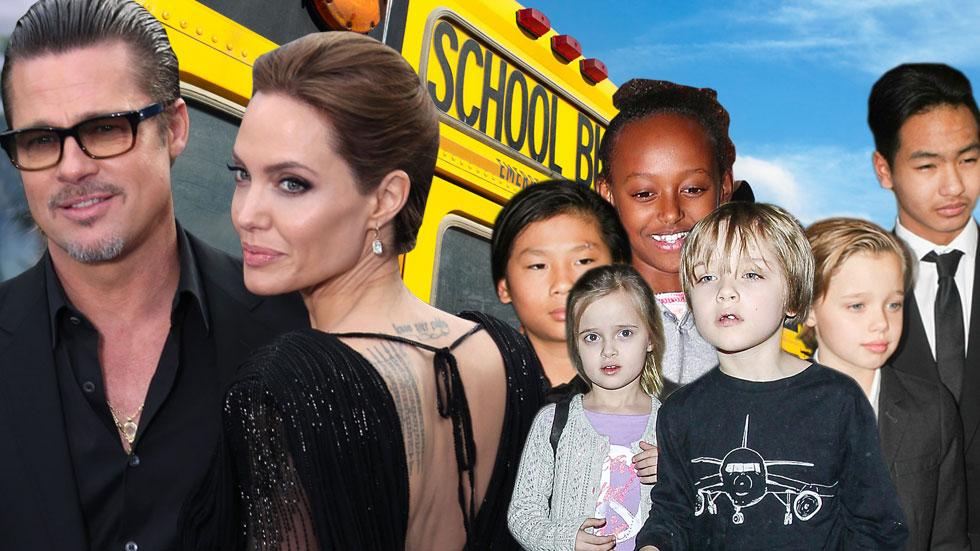 Bye Bye, Homeschool?! Angelina Jolie And Brad Pitt's Kids ...
