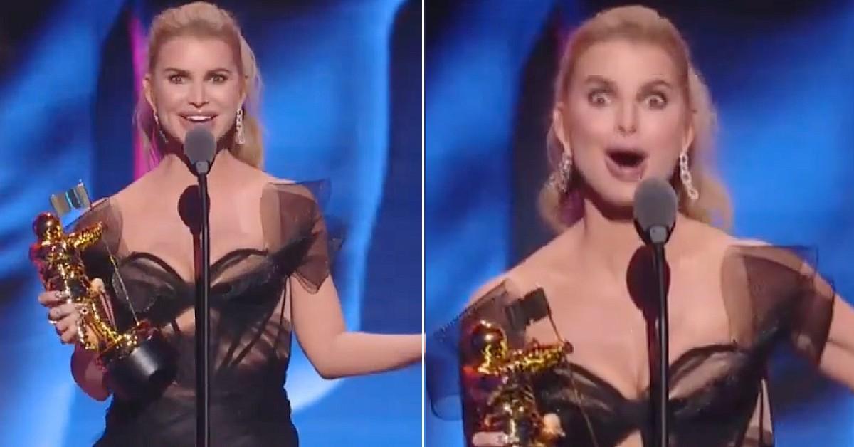 Jessica Simpson's Botched Lip Injections Go Viral at 2025 VMAs After 19-Year Hiatus From Iconic Awards Show: 'What Happened?'