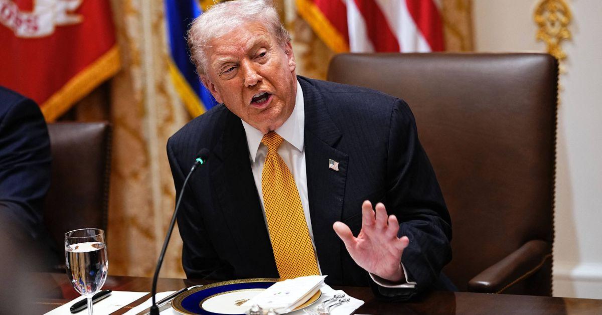 image of Donald Trump backtracked on his violent threat against the six Democrats in the video.