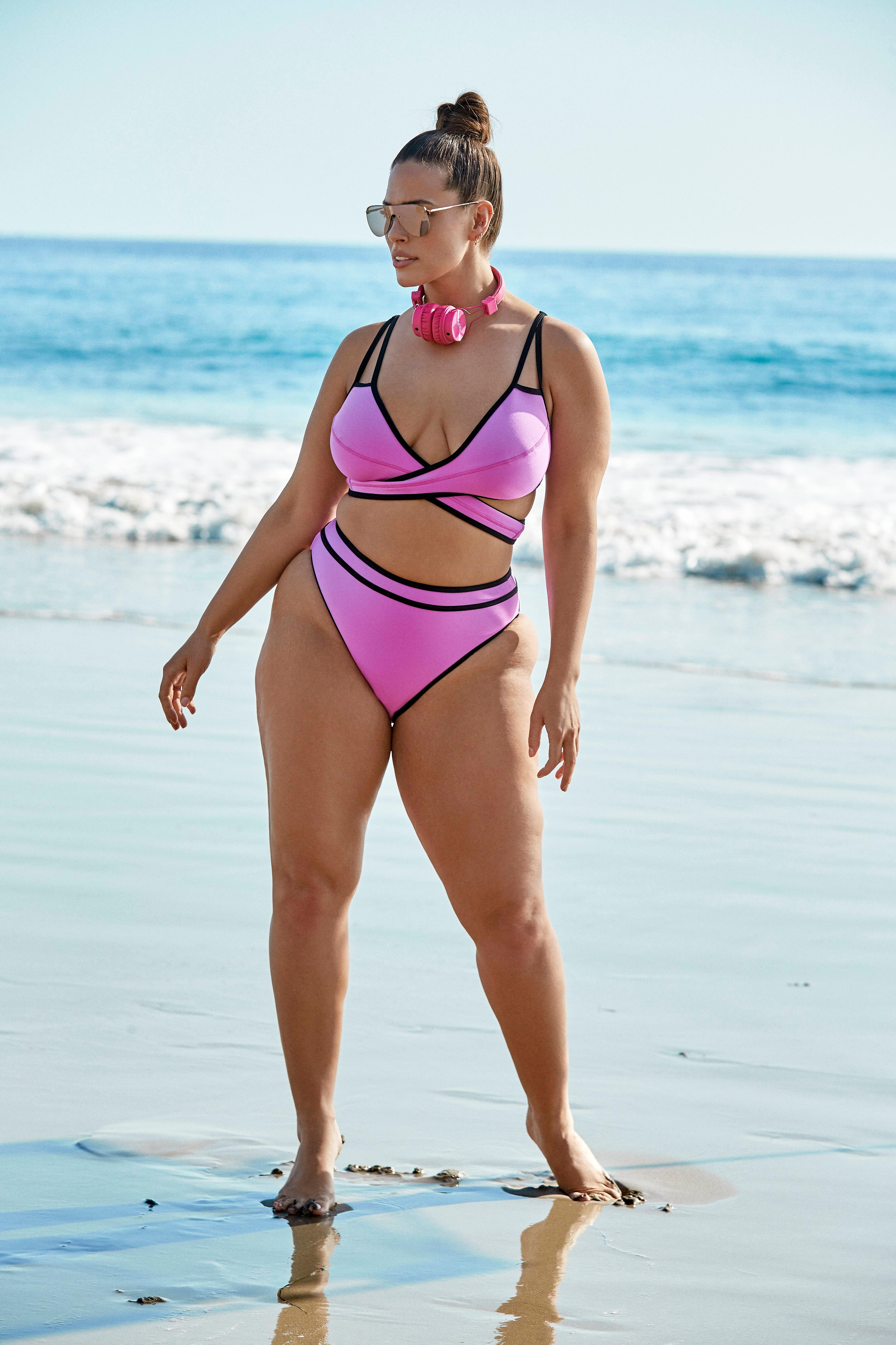 Ashley Graham poses for Swimsuits for All