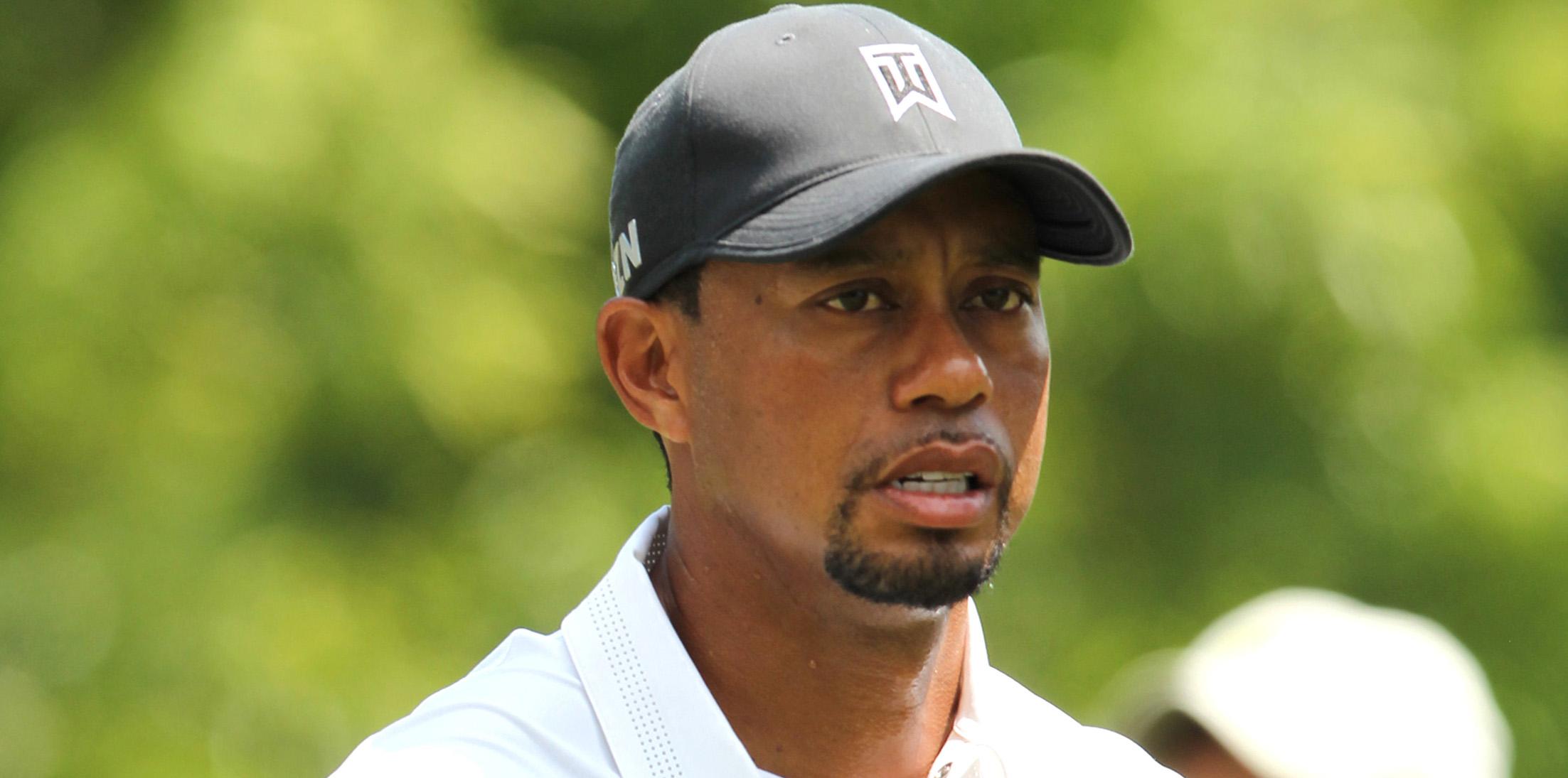 Tiger Woods shows off his golfing skills in Bethesda