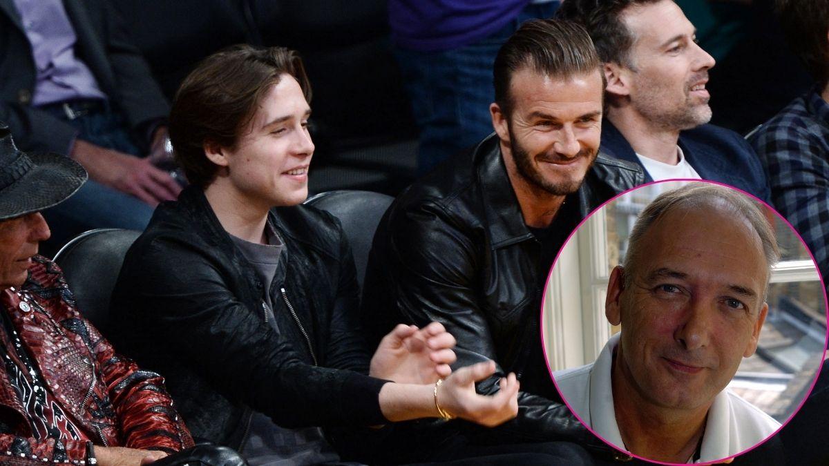 Split photo Brooklyn, David and Ted Beckham.
