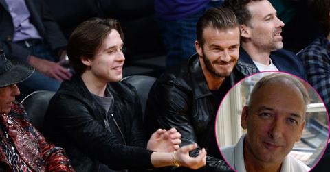 Split photo Brooklyn, David and Ted Beckham.
