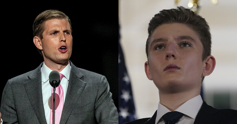 eric trump forgets barron age