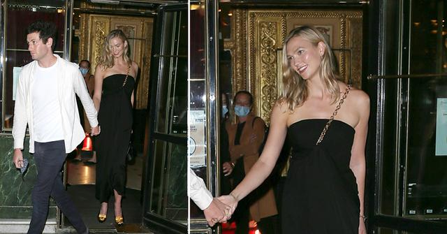 karlie kloss and joshua kushner go to dinner in paris