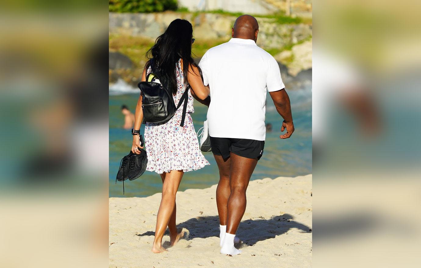 mike tyson enjoys family vacation st barts photos