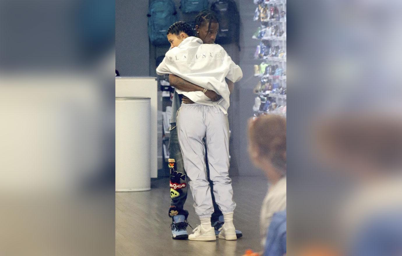 *EXCLUSIVE* Kylie Jenner and Travis Scott pack on the PDA while shopping in New York  **MUST CALL FOR PRICING**