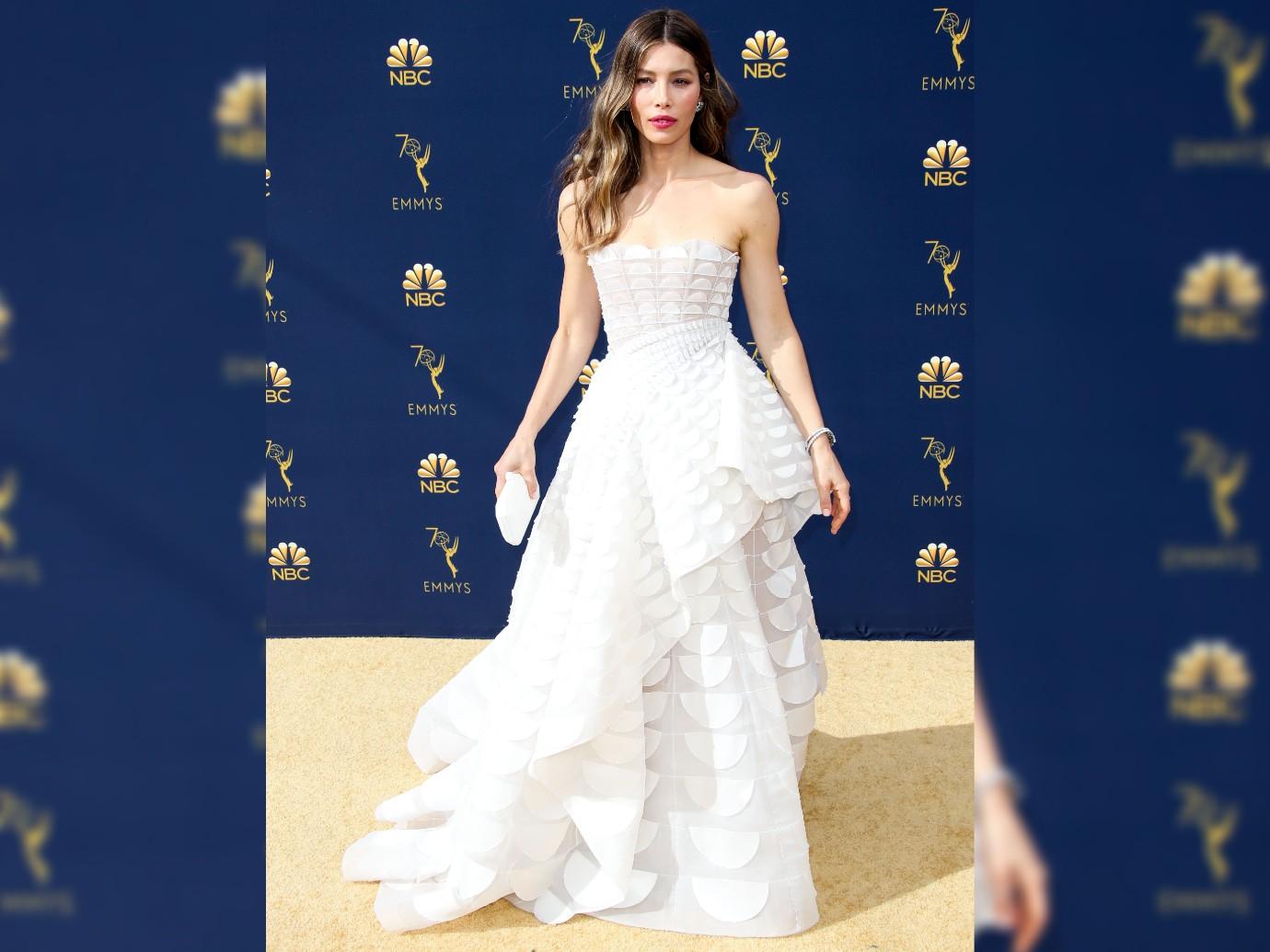 Julia Louis-Dreyfus Navy Blue Mermaid Evening Dress 2020 Oscars