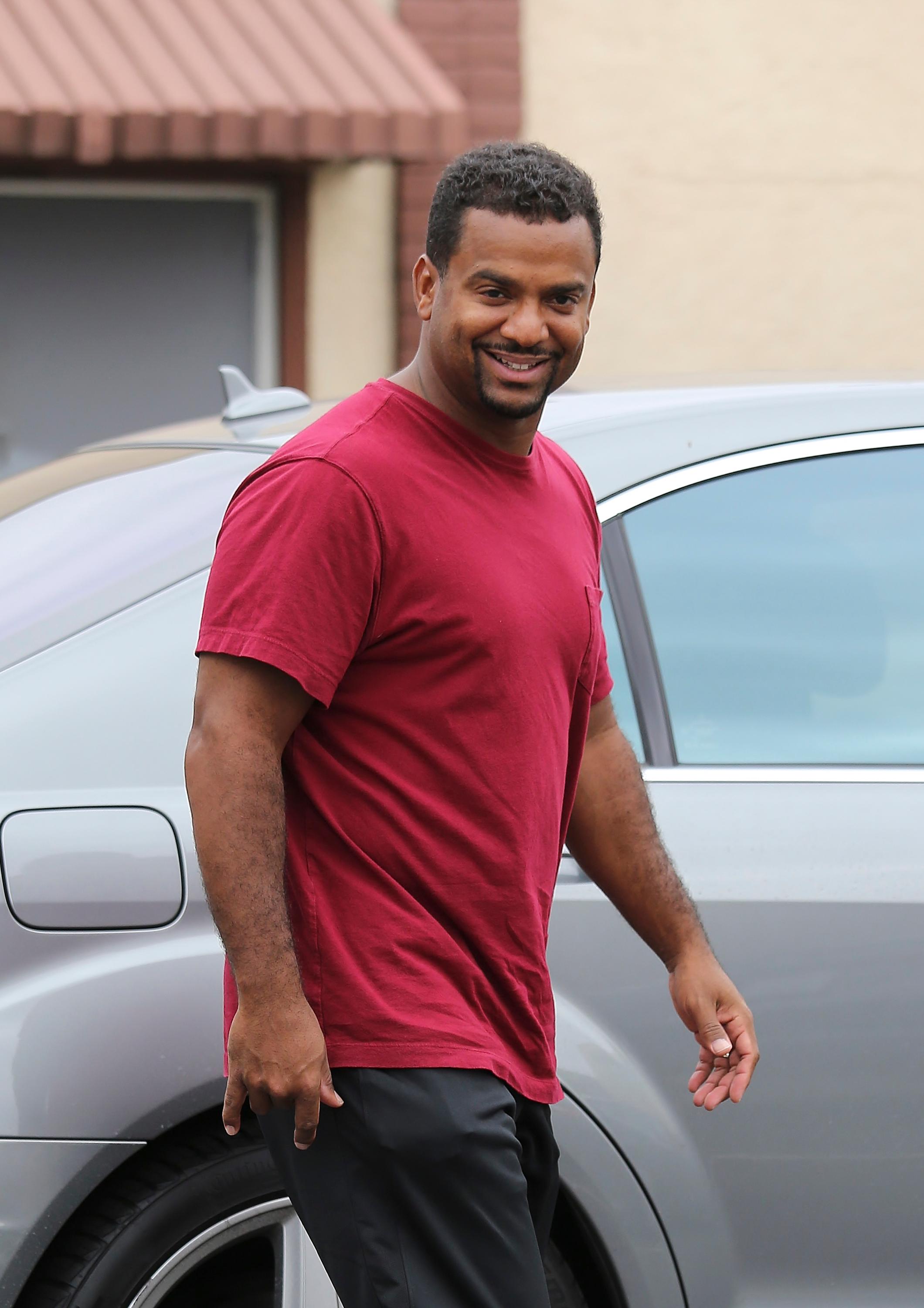 Alfonso Ribeiro arrives at &#8216;Dancing with the Stars&#8217; rehearsals in Hollywood, California