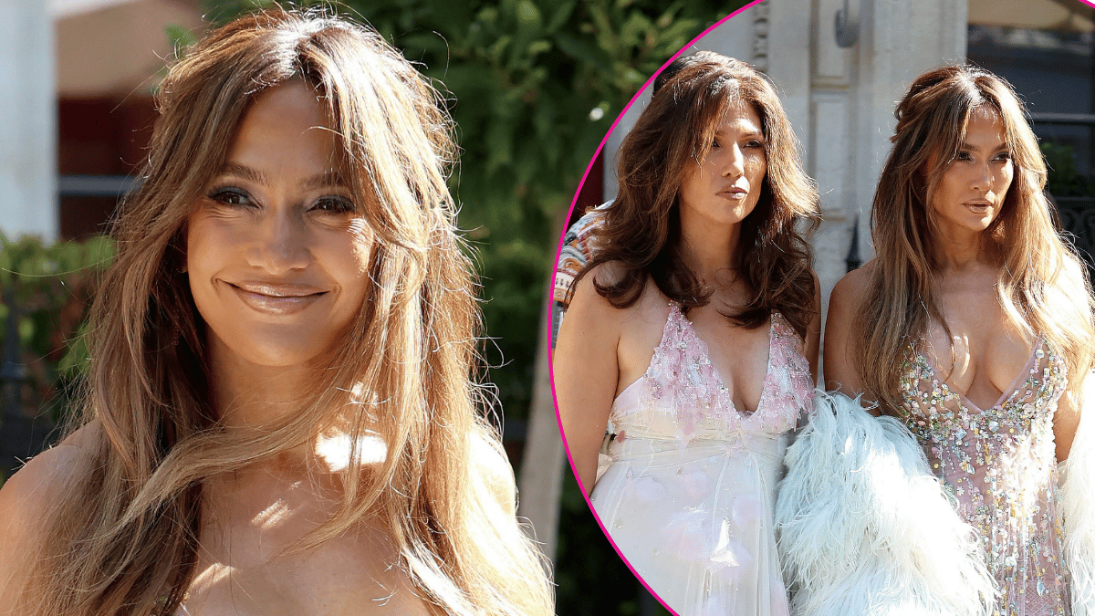 Split photo of Jennifer Lopez & Lynda Lopez