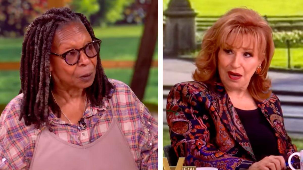 Split photo of Whoopi Goldberg and Joy Behar
