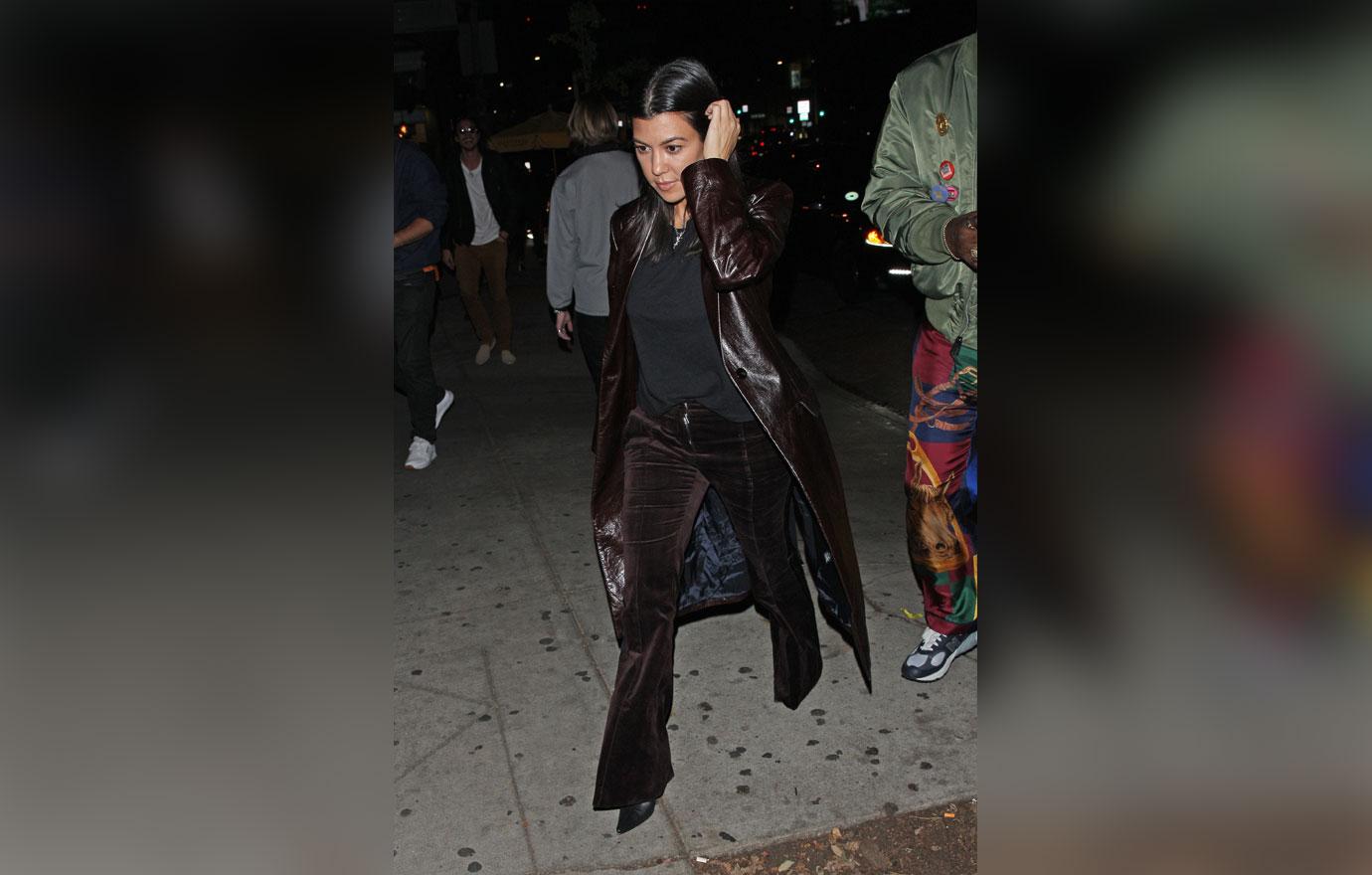 Kourtney Kardashian is spotted going to the Peppermint club to celebrate her friend Luka Sabbat&#8217;s 21st birthday party