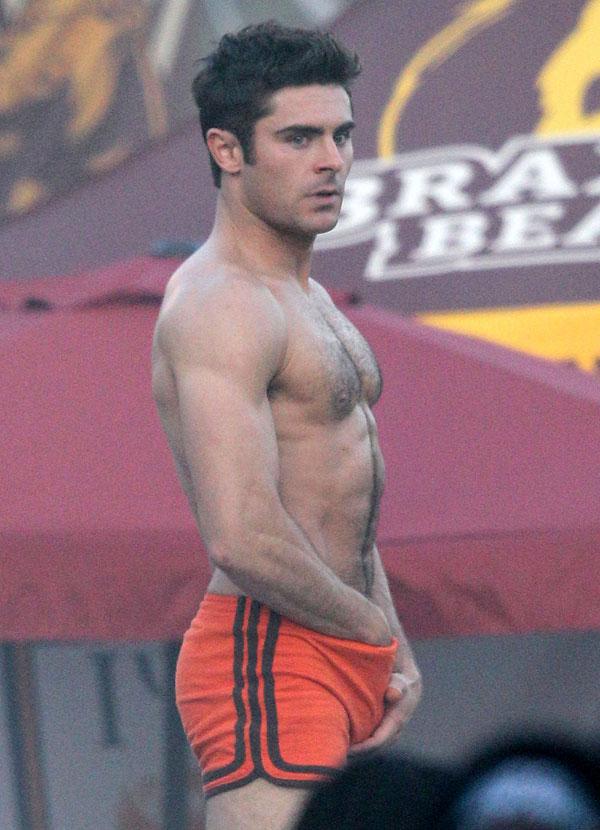 Zac Efron Shows Off Incredibly Ripped Body In Barely There Shorts While Filming Neighbors