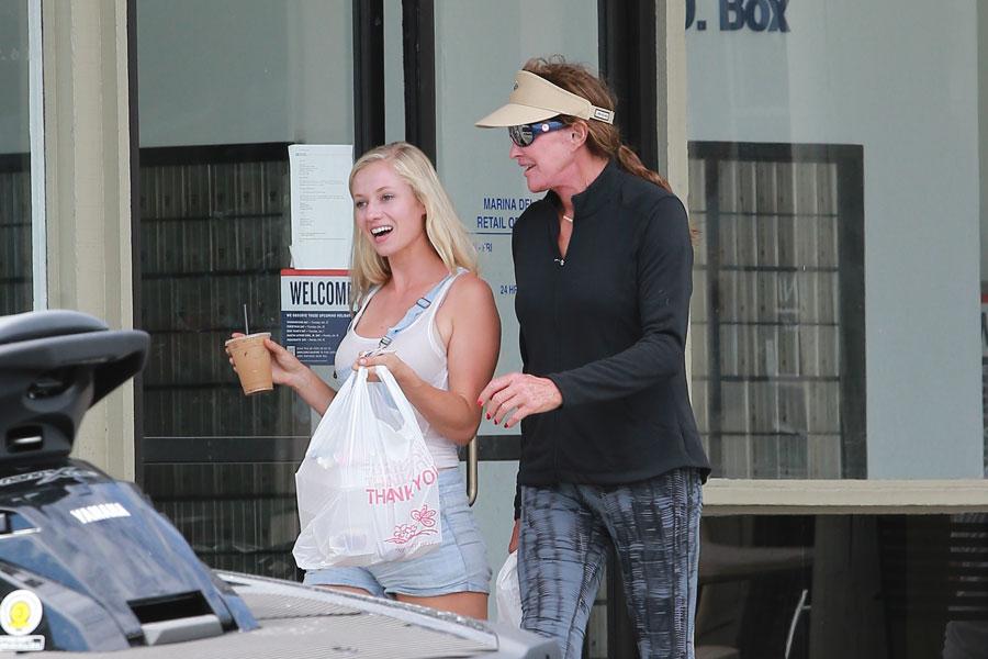 Caitlyn jenner laughs running errands malibu