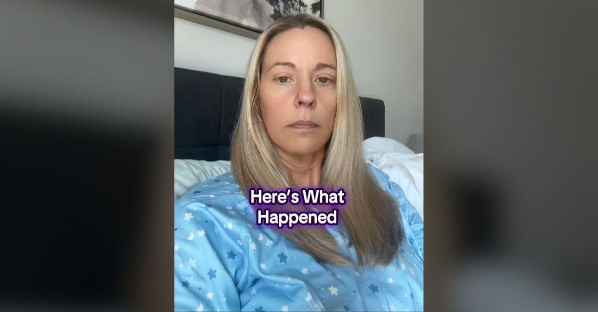 Photo of Kate Gosselin explained that the injury occurred after her dog ran into her.