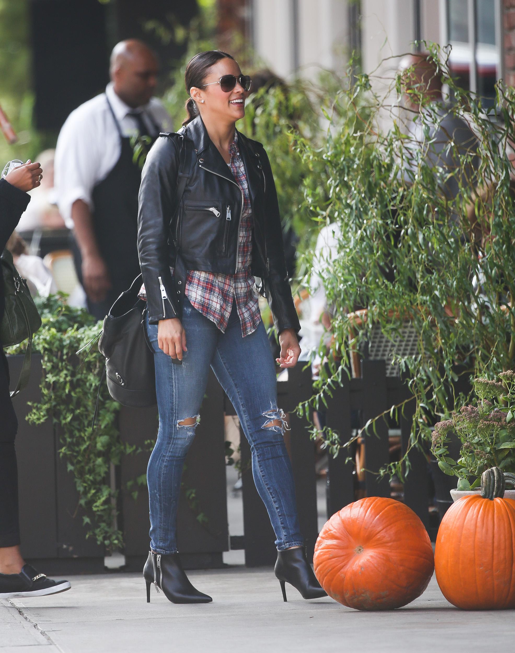 Paula Patton seen going to lunch with some friends  in New York City