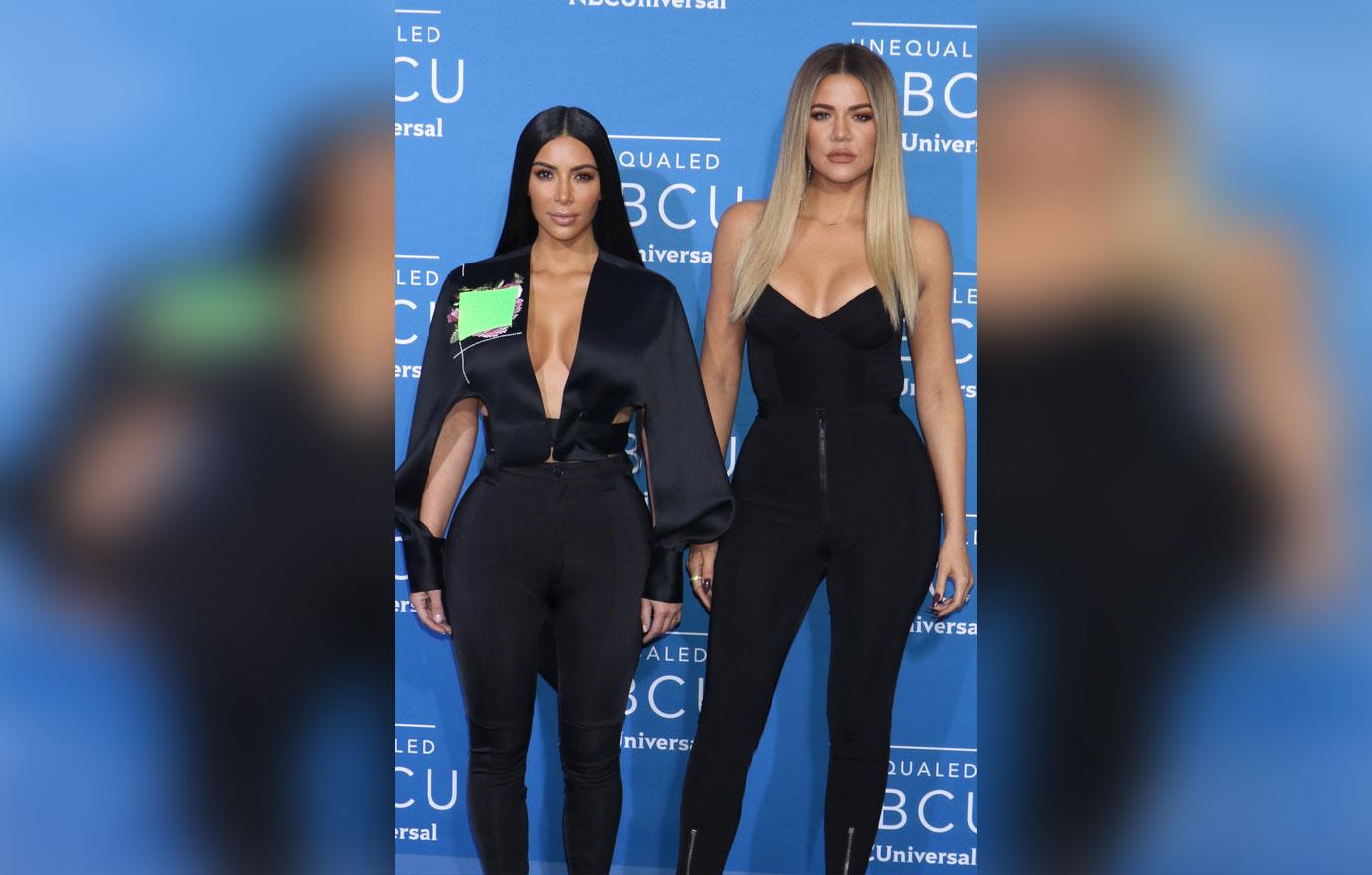 Kim And Khloe Kardashian On Red Carpet