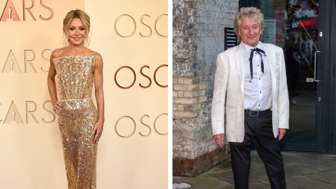 Image of Kelly Ripa said Rod Stewart told her he could see her 'knickers.'