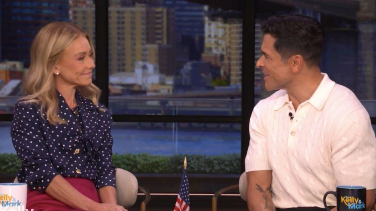 Image of Kelly Ripa confessed she makes up 'a story' that she thinks her husband 'will find palatable.'