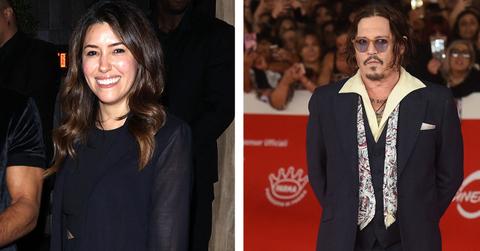 Composite photo of Camille Vasquez and Johnny Depp.