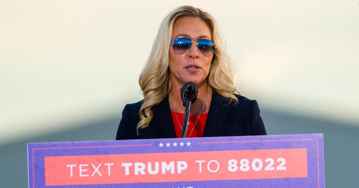 Image of Marjorie Taylor Greene insisted she has no plans to run for president in 2028.