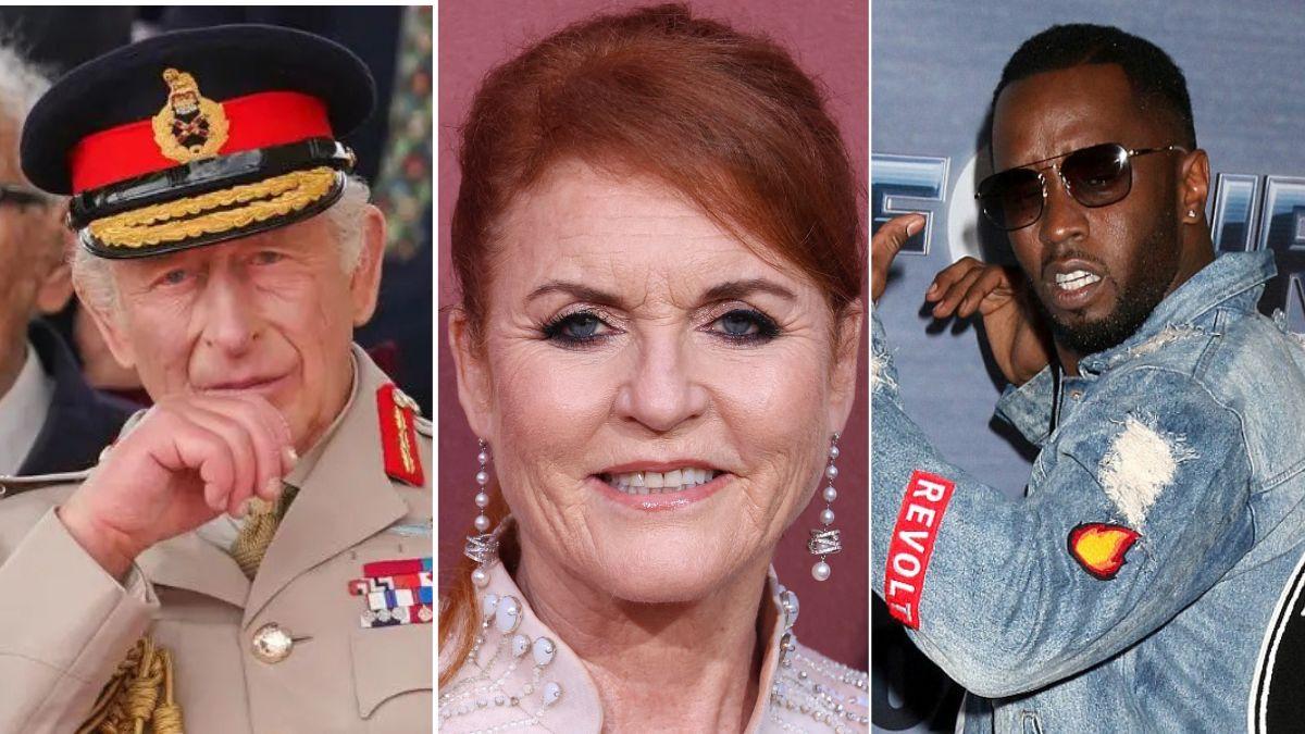 Composite photo of King Charles, Sarah Ferguson and Sean 'Diddy' Combs