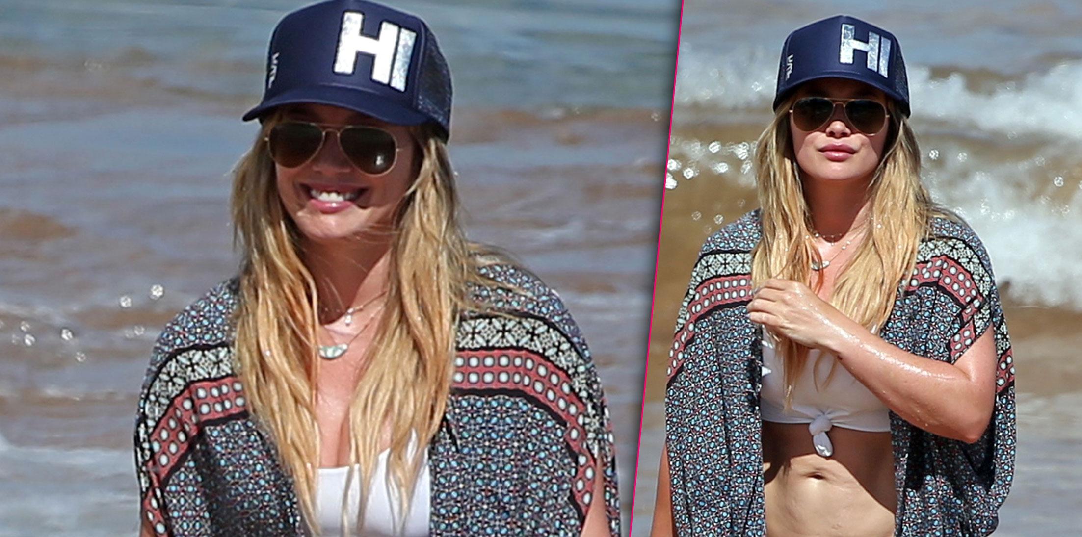 Hot Mama! Hilary Duff Flaunts Impressive Bikini Body On The Beach With Her  Son -- 8 Sizzling Photos