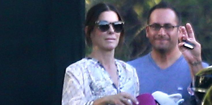 Sandra Bullock Bump Pool Photos Long