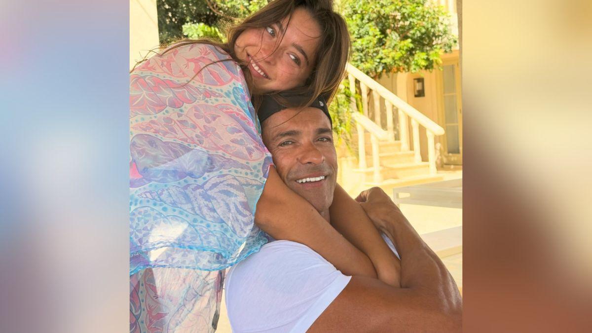 Image of Mark Consuelos said it was 'sweet' having his daughter, Lola, back home.