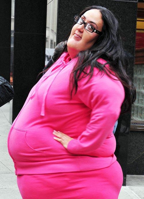 Real Housewife Melissa Gorga Wears a Fat Suit in Time Square