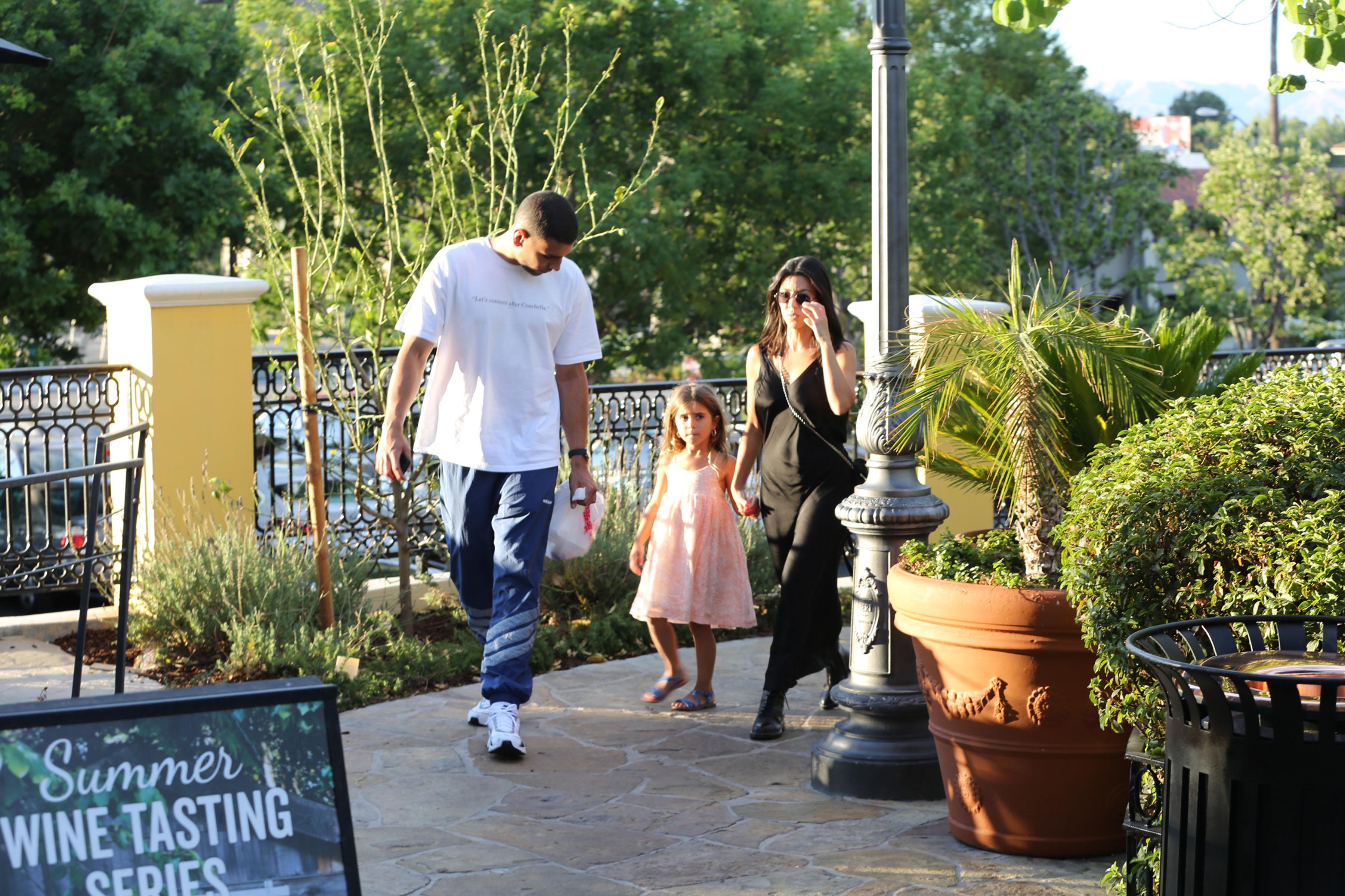 Kourtney and Younes take penelope to dinner