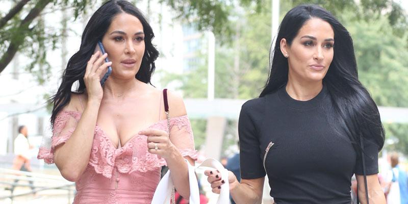 Brie and Nikki Bella model mini dresses for the 2019 Couture Council Award  Luncheon in New York City