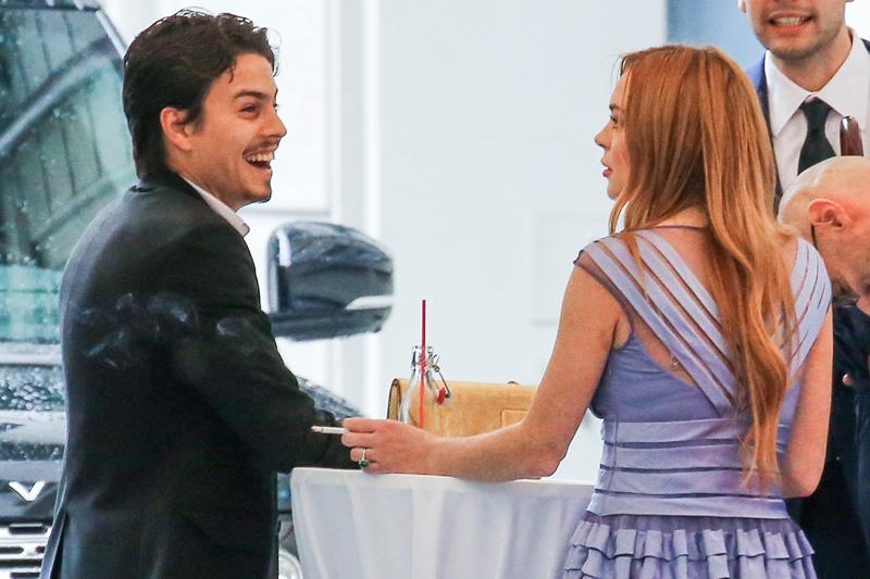 EXCLUSIVE: Lindsay Lohan and boyfriend Egor Tarabasov seen in Zurich