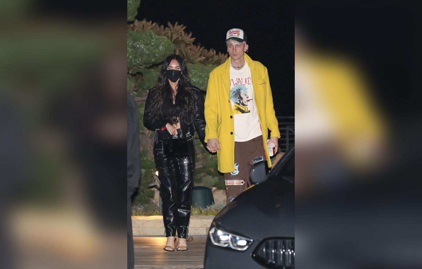 machine gun kelly celebrates his birthday with megan fox at nobu