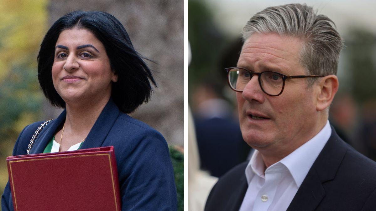 image of Britain's prime minister (right) spoke out against the choice to feature Kanye West at the festival.