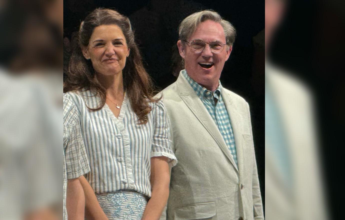 katie holmes out in new york our town broadway