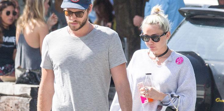 miley cyrus liam hemsworth dating engaged lunch australia