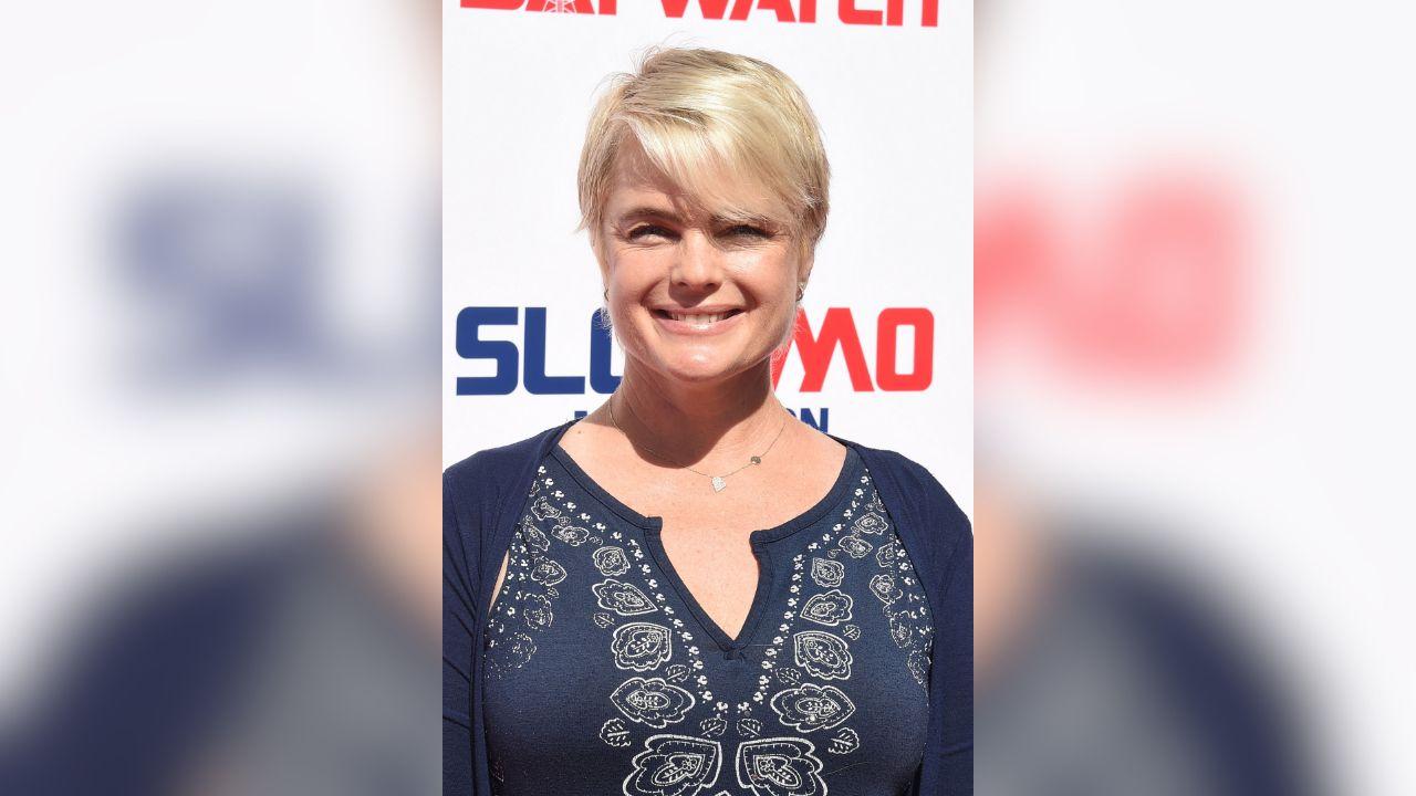 Image of Erika Eleniak originally starred in 'Baywatch' from 1989 to 1992.