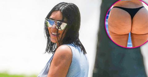 Kim Kardashian Butt Thong Bikini Photos Long