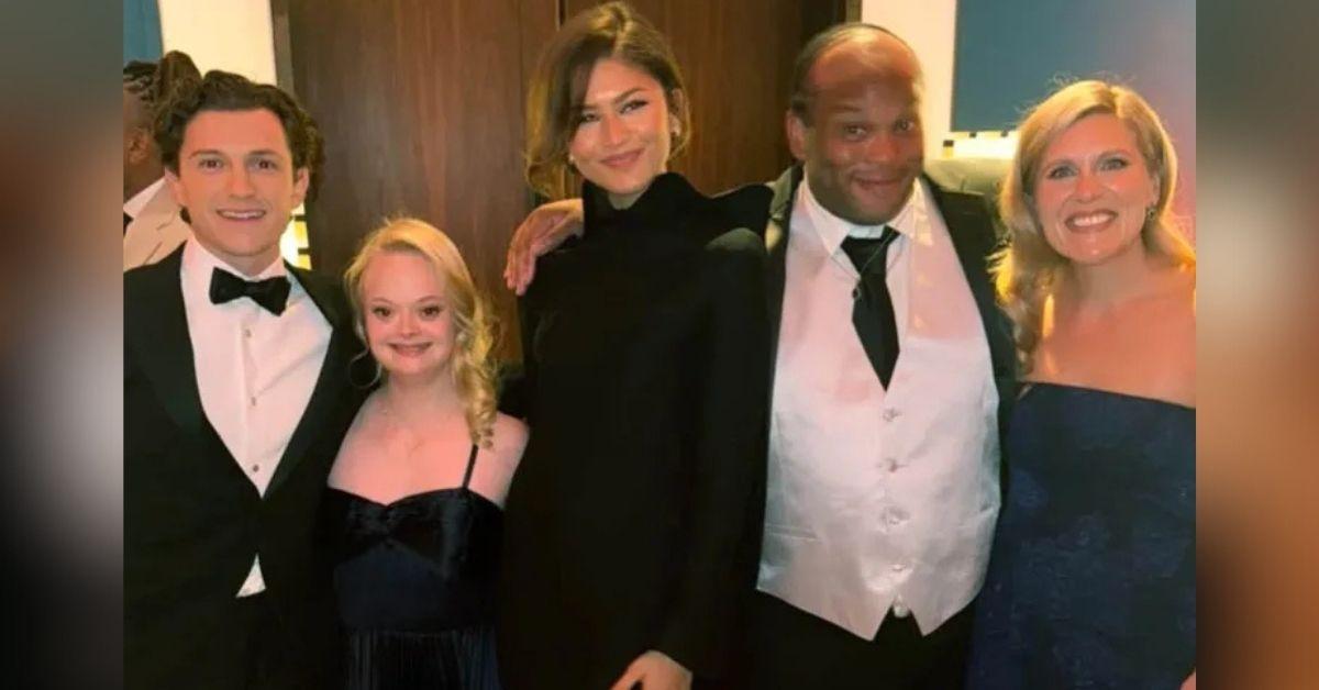 image of Zendaya and Tom Holland attended a charity event in London.