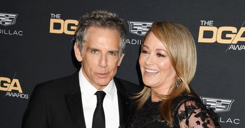 ben stiller christine carpet rare appearance