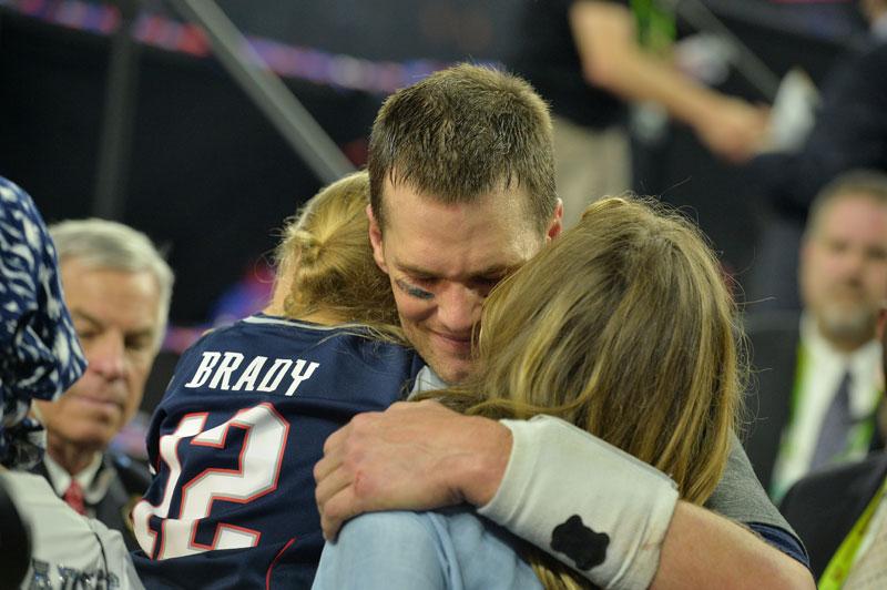 Gisele Bundchen shows Super Bowl spirit in bedazzled jersey