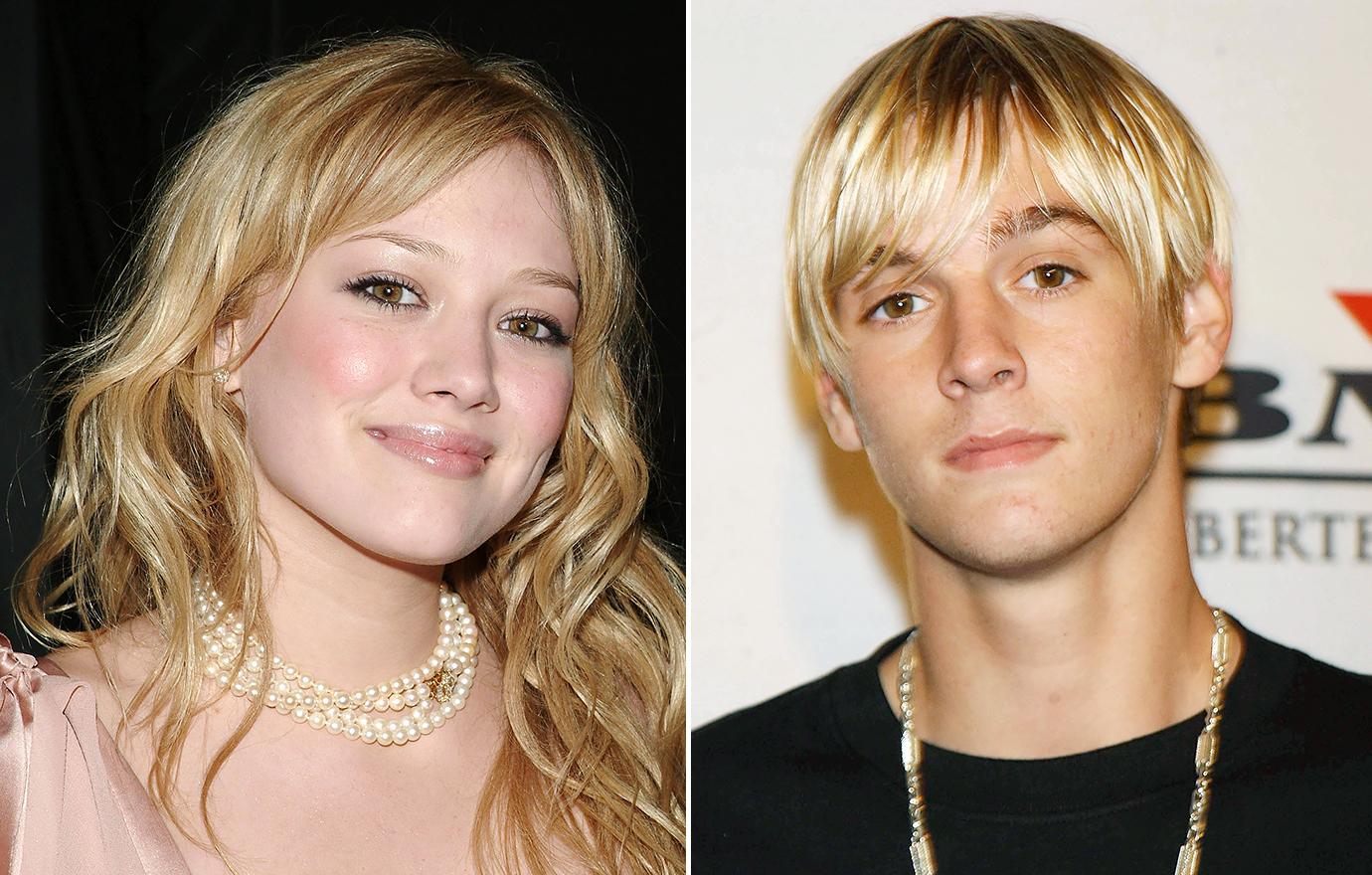 hilary duff aaron carter a look lack on celebrity teen romances gallery